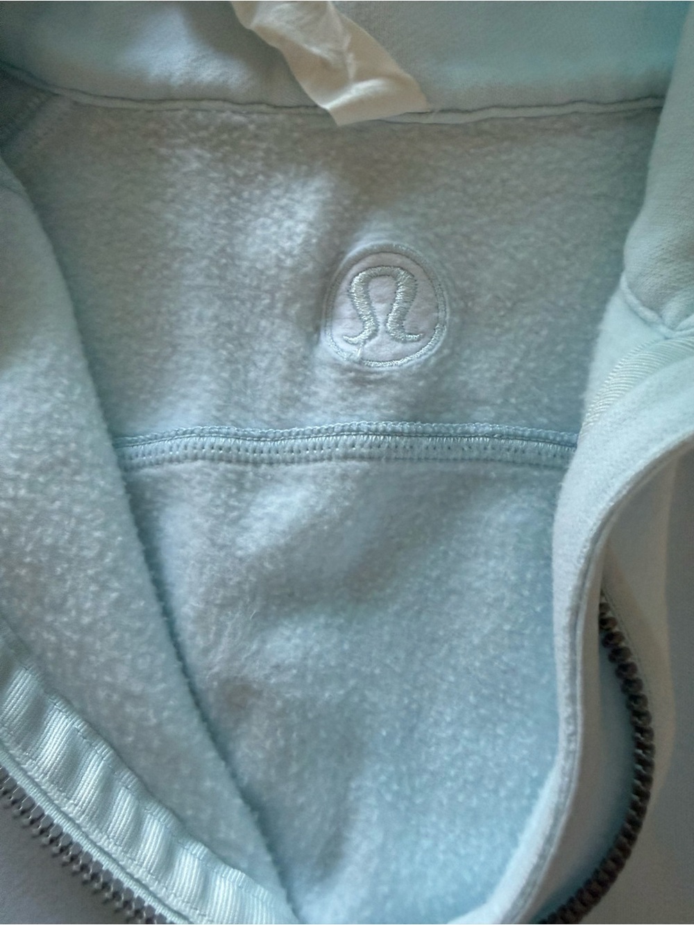 Lululemon Light Blue Relaxed Fit 1/2 Zip